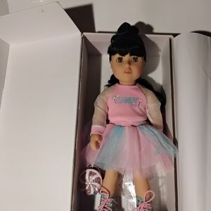 ADORA Doll with Pink Candy Shirt and Blue Skirt